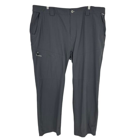 Simms Men’s 2X Guide Fishing Pants in Slate Gray Quick Dry Nylon Outdoor - Picture 1 of 10